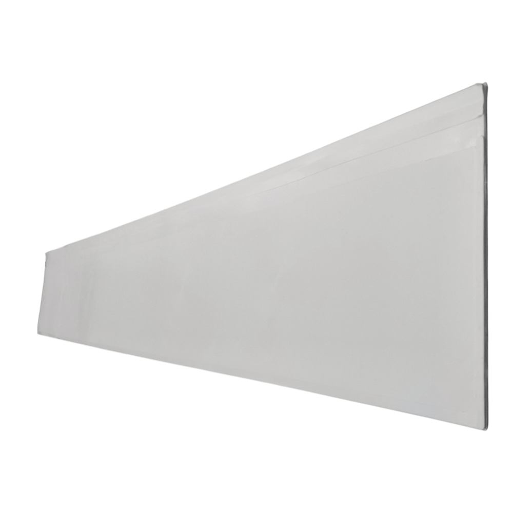Roiskeläppä 2400x380x4 PA 10 mm V-Palco, valkoinen